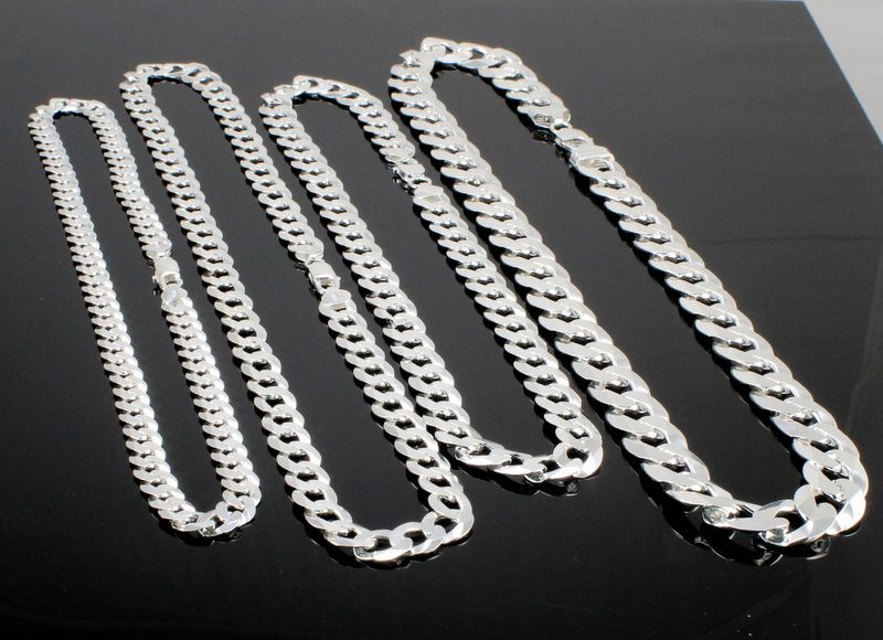 1Collana Catena Argento Groumette Uomo