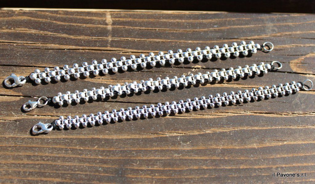 Bracciali Argento Sfere Intrecciate