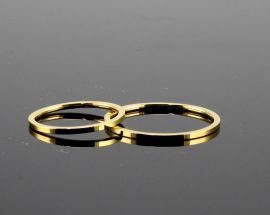 Anello Acciaio 1 mm ORO