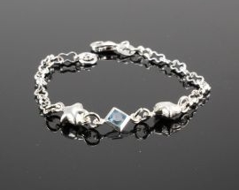 Bracciale Argento Acquamarina 5027