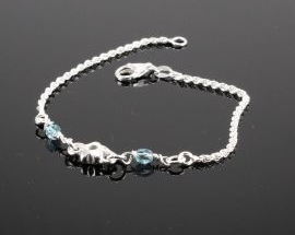 Bracciale Argento Acquamarina 5035