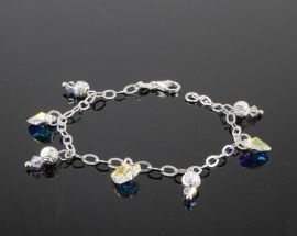 Bracciale Argento Swarovski Cuore 