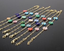Bracciale Argento  Fiori ORO