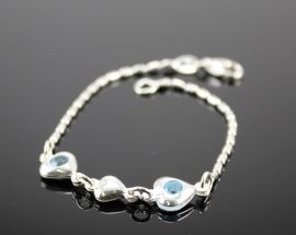 Bracciale argento Acquamarina 5011