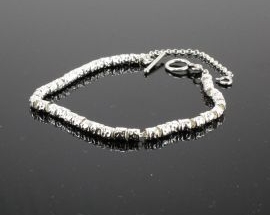 Bracciale argento Martellato02