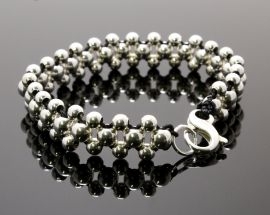 Bracciale Argento Sfere Intrecciate