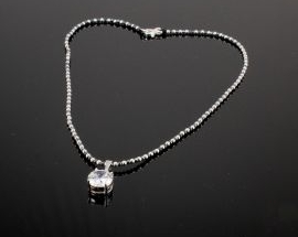 Collana Argento Ematite Ciondolo