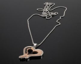 Collana Acciaio Cuore04