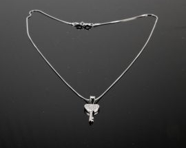 Collana Argento Chiave con Cuore