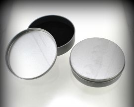 Espositore Scatola Metallo Tonda