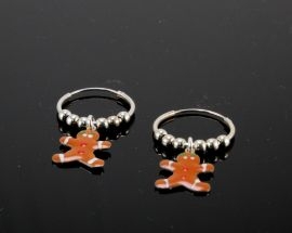 Natale Cerchio Argento Biscotto