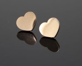 Orecchini Acciaio Cuore00 Rosa