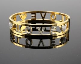 Bracciale Acciaio Love ORO