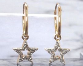 New  Orecchino Argento Stella ORO