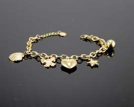 New   Acciaio Bracciale ORO