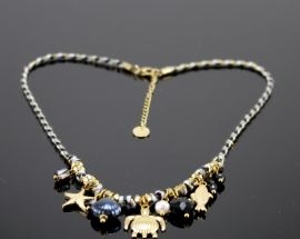 New    Acciaio Collana Nera