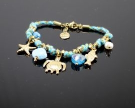 New    Acciaio Bracciale Turchese