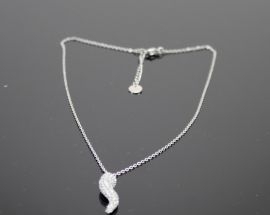 New   Acciaio Collana Corno