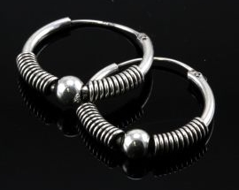 Orecchino Argento Bali/C