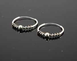 Orecchino Argento Bali/L