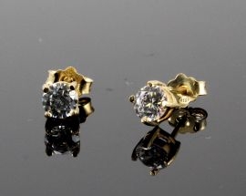 Orecchino Argento Zircone 4 Graff.ORO