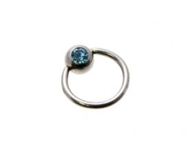 Piercing Ring Strass 9257 1,2mm