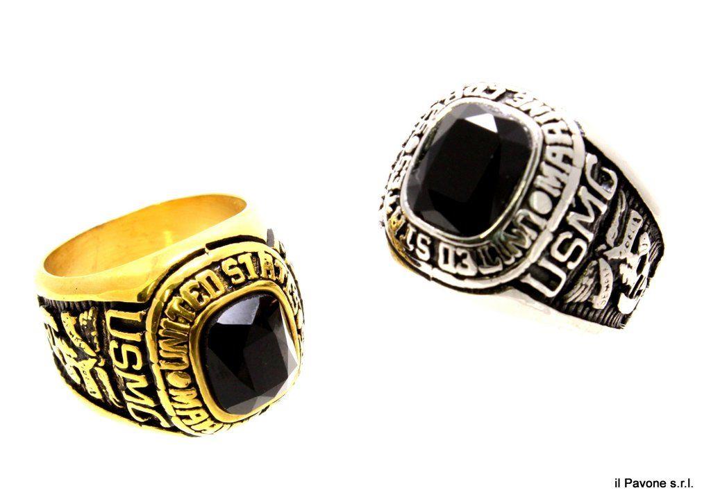 Anello Acciaio Uomo Marines Anelli Acciaio