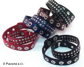 Bracciali Cuoio Borchie03