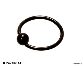 Piercing Ring Nero 9284